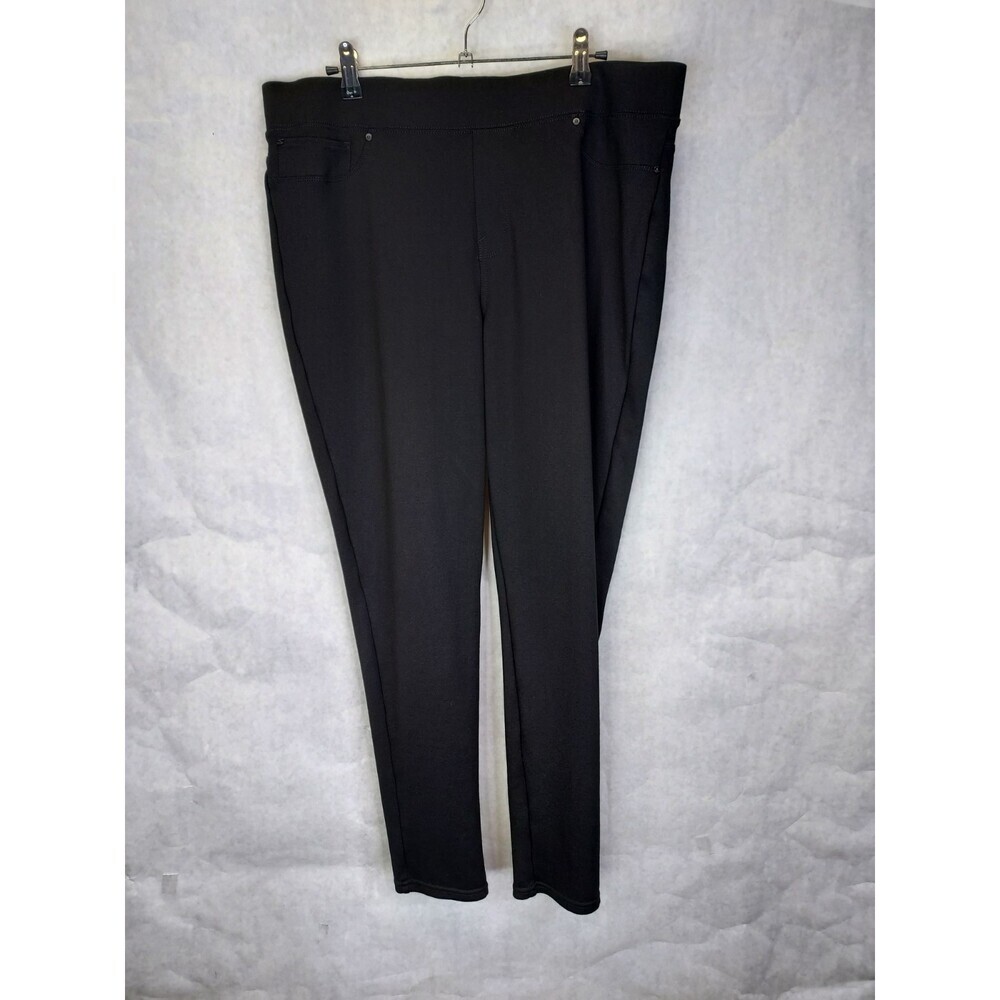Seven7 Pull On Legging Pants Women's XL 4-Way Stretch Skinny Ponte Black Career